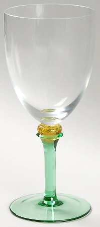 Acropolis Green Wine Glass