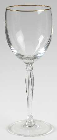 Allaire Gold Wine Glass