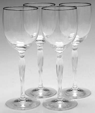 Allaire Platinum Water Goblet - Set of 4