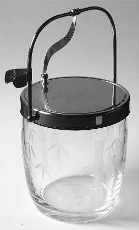 Bamboo (Smooth Stem) Ice Bucket & Lid w/Handle