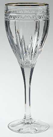 Christiana Gold Wine Glass