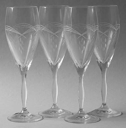 Crystal Cove Fluted Champagne - Set of 4
