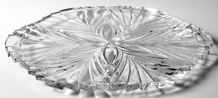 Crystal Treasury 13" Hostess Server/Tray
