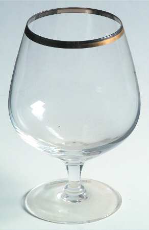 Gold & Platinum Brandy Glass