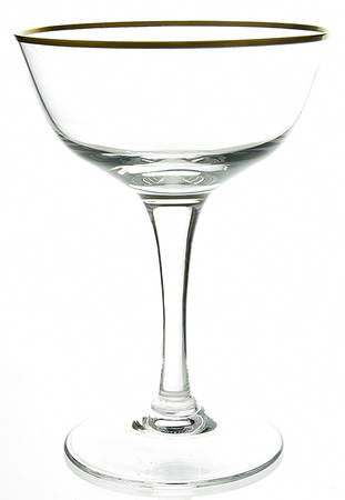 Heritage-Clear (Gold Trim) Champagne/Tall Sherbet