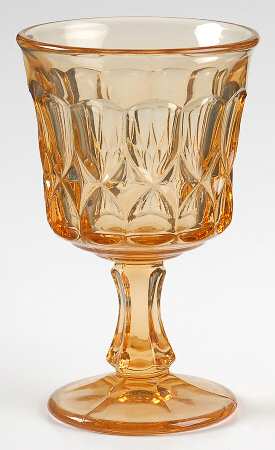 Perspective-Amber Wine Glass
