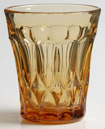 Perspective-Amber Flat Juice Glass