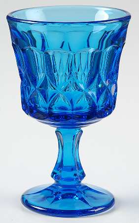 Perspective-Blue Wine Glass