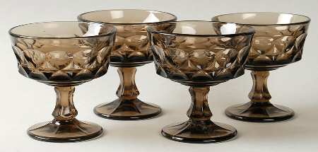 Perspective-Brown Champagne Tall Sherbet - Set of 4