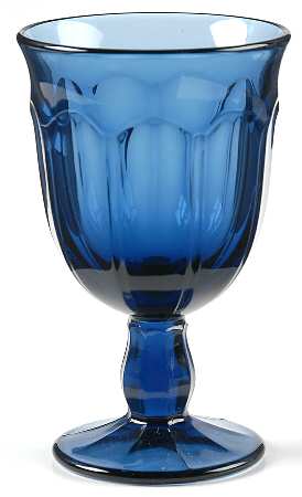 Provincial-Colonial (Dark) Blue  Wine Glass