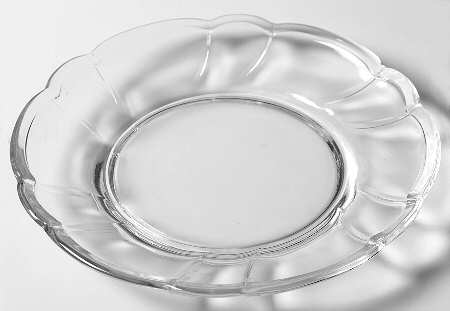 Sweet Swirl-Clear Luncheon Plate