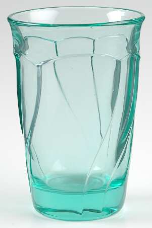 Sweet Swirl-Aqua Highball Glass