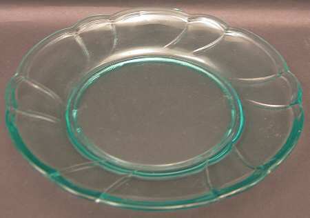 Sweet Swirl-Aqua Luncheon Plate