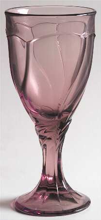 Sweet Swirl-Cranberry Wine Glass
