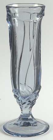 Sweet Swirl-Light Blue Bud Vase
