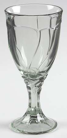 Sweet Swirl-Light Green Wine Glass