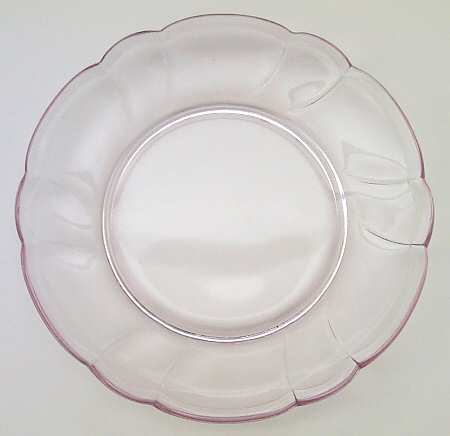 Sweet Swirl Pink Luncheon Plate