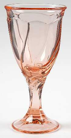 Sweet Swirl-Peach Wine Glass