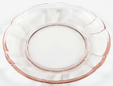 Sweet Swirl-Peach Luncheon Plate