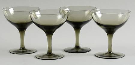 Viewpoint Grey Champagne Tall Sherbet - Set of 4