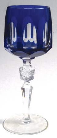 Antika Cobalt Blue Hock Wine