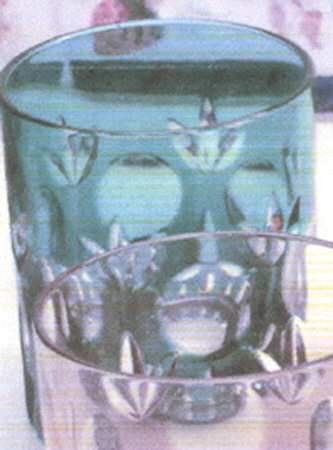 Bamberg (Curved in Bowl Shape) Aqua Double Old Fashioned