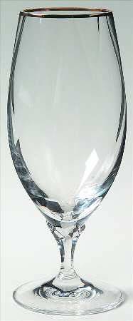 Opal-Gold (Swirl Optic) Pilsner Glass