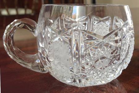 Paris (Cut Stars) Clear Punch Or Coffee/Tea Cup Only
