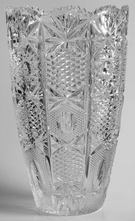 Paris (Cut Stars) Clear 10" Flower Vase