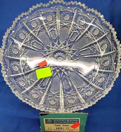 Paris (Cut Stars) Clear 11" Torte Plate