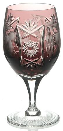 Traube Amethyst Mineral Water Glass