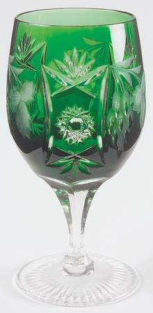 Traube Emerald Green Mineral Water Glass