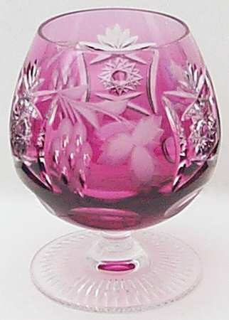 Traube Cranberry Large Brandy Glass
