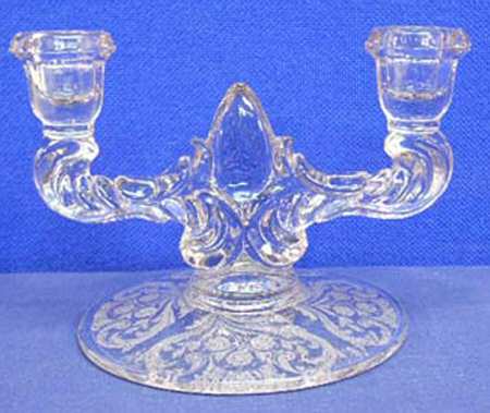Canterbury-Clear Double Light Candlestick
