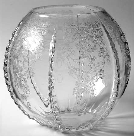 Flower Basket-Clear Punch Bowl-8" Ball Vase
