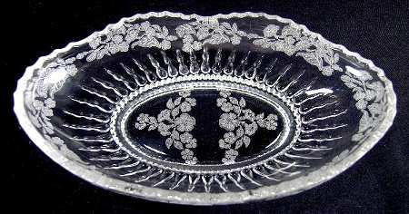 Flower Basket-Clear Pickle Dish