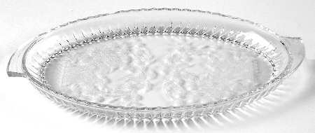 Flower Basket-Clear Creamer/Sugar, Tray Only