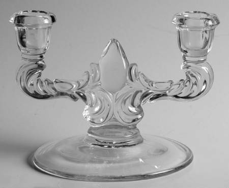 Janice-Clear Double Light Candlestick
