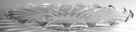 Janice-Clear 14" Rolled Edge Torte Plate