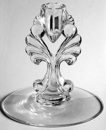 Janice-Clear Single Light Candlestick