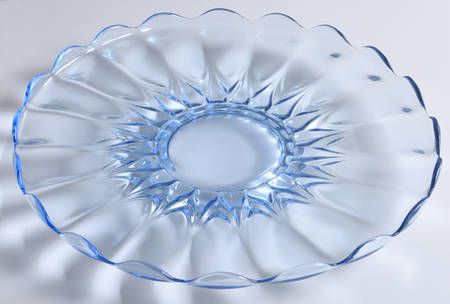 Janice Blue 14" Rolled Edge Torte Plate