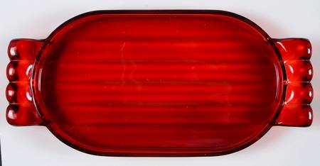 Janice-Ruby Creamer/Sugar, Tray Only
