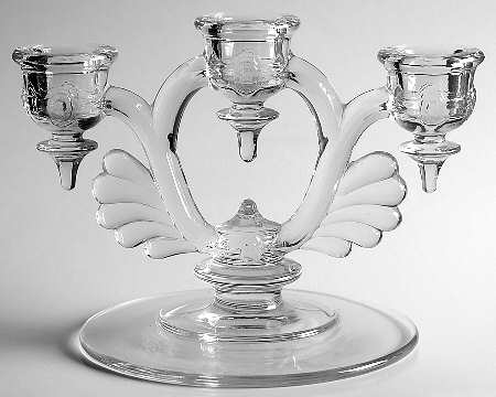 Moondrops-Clear 3 Light Candlestick