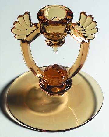 Moondrops-Amber 5" Single Light Candlestick