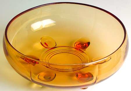 Moondrops-Amber 8" Round Concave Bowl