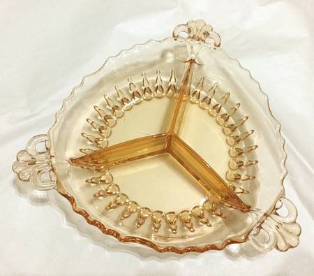 Radiance Amber 8" Round 3 Part Relish
