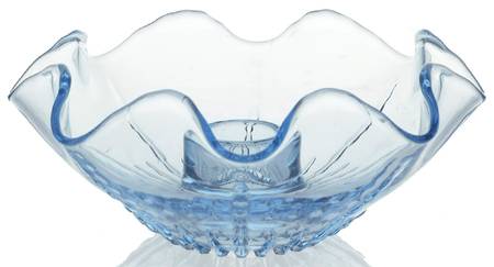 Radiance Ice Blue Single Light Candlestick