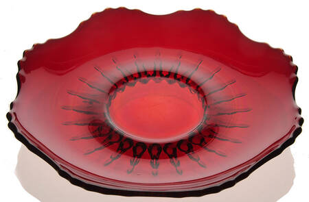 Radiance Ruby (No Trim) Saucer Only