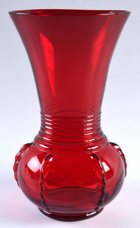 Radiance Ruby (No Trim) 10" Flower Vase