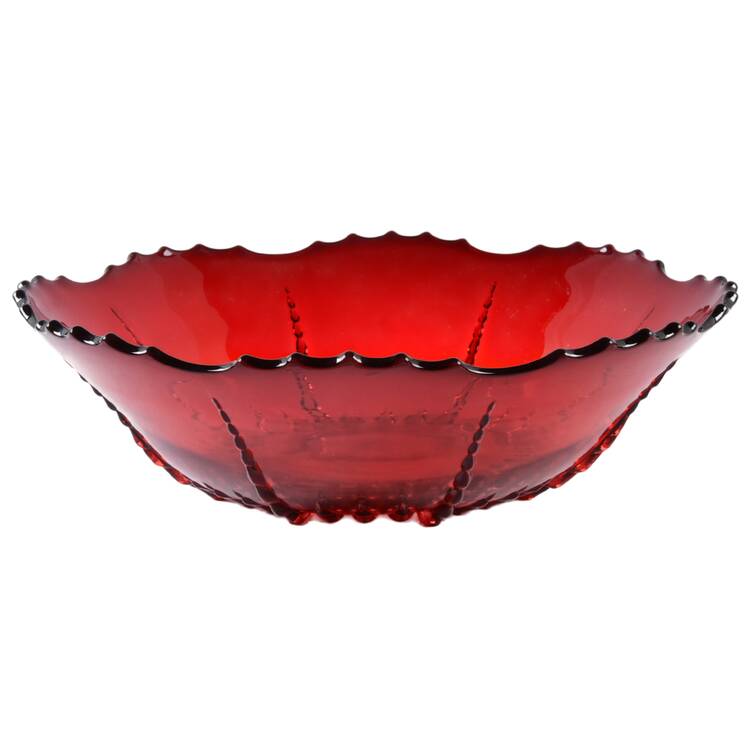 Radiance Ruby (No Trim) 12" Large Fruit Bowl